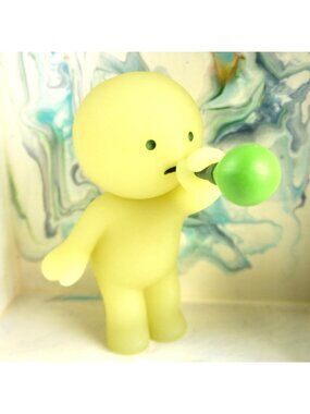 Authentic Smiski Sunday Series Confirmed Open Blind Box Blowing Bubbles 2025